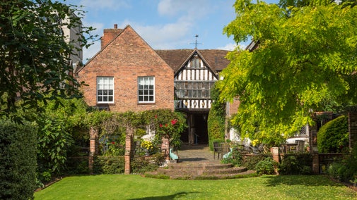 Rear view of Greyfriars' House and Garden, Worcestershire